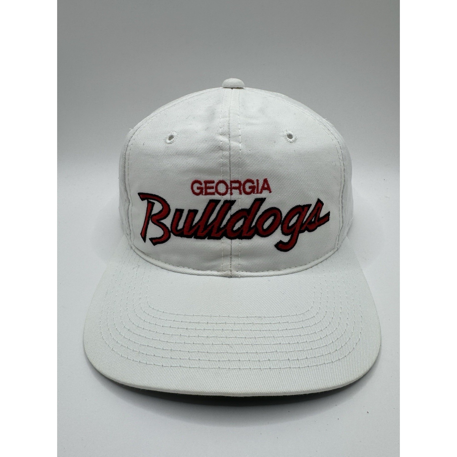 Vintage Georgia Bulldogs Snapback Hat Sports Specialties Script Ncaa Cap